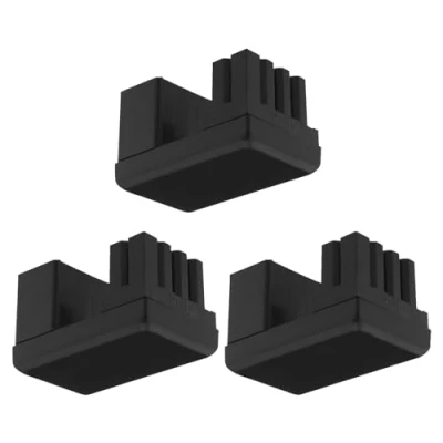 Abbildung von 3stk ATX 8 polig Stecker auf Buchse 180 Grad Winkel Adapter GPU Abwärtswinkel Power Board für Desktop Grafikkarte Schwarz