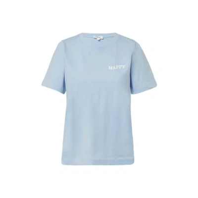 Abbildung von T Shirt mit Front und Rückenprint hellblau 40