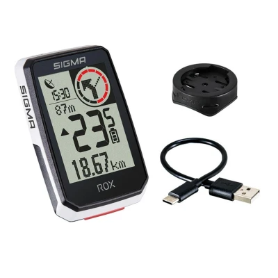 Abbildung von Fahrradcomputer GPS Sigma ROX 2.0 Mit Standard Lenkerhalterung Weiß