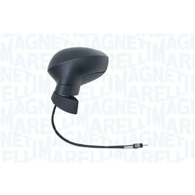 Abbildung von Außenspiegel Magneti Marelli 351991125920 rechts schwarz rauh manuell Komplettspiegel, konvex für Linkslenker SEAT: Ibiza 4 Sportcoupe