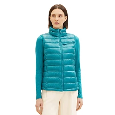 Abbildung von TOM Tailor Ultra Lightweight VEST Weste, Damen, Größe: XL, Ever green