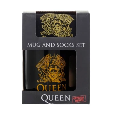 Abbildung von Queen Tasse &amp; Socken Geschenkset