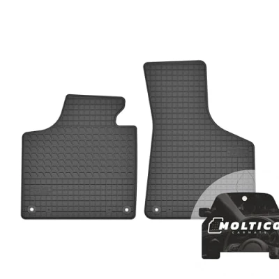 Abbildung von moto MOLTICO Vorne Gummi Automatten Gummimatten Passgenau Allwetter Fussmatten Auto passend für Audi A3 8P (2003 2013)