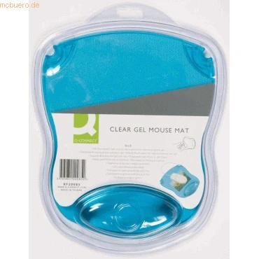 Abbildung von Connect Mauspad mit Handgelenkauflage Gel transparent blau