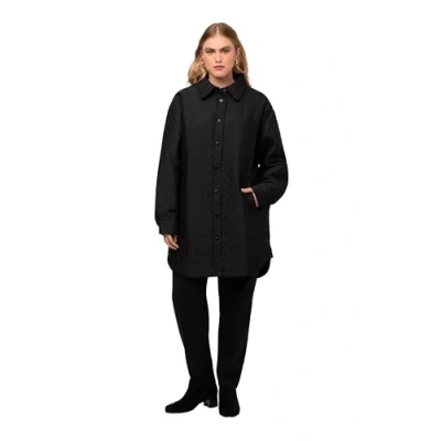 Abbildung von Ulla Popken Übergangsjacke, Damen, Größe: 50/52, Noir