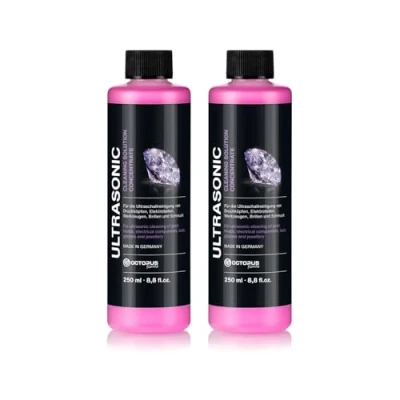 Abbildung von OCTOPUS Fluids Ultraschallreiniger 2x250ml Ultraschall Spezialreinigungskonzentrat Amethyst, 2x 250 ml Made in Germany