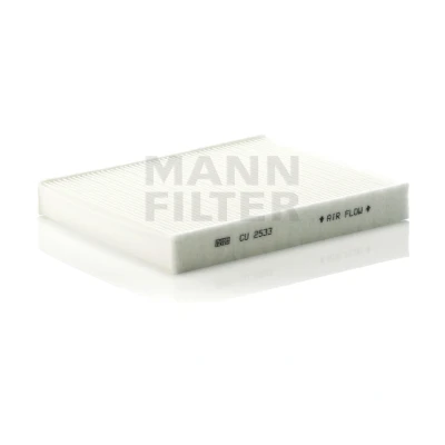Abbildung von MANN FILTER CU 2533 2 Innenraumfilter Partikelfilter 245 206 32 BMW: 5 Limousine, Touring, 6 Gran Coupe