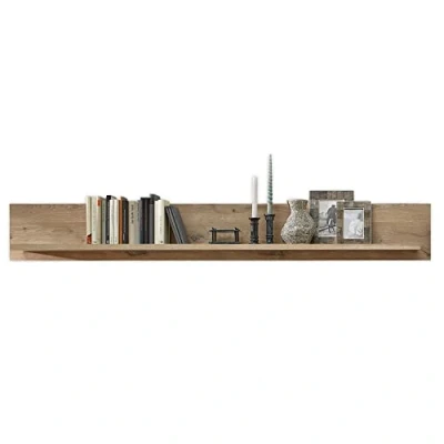 Abbildung von Stella Trading BELLANO Wandboard in Viking Eiche Optik Hochwertiges und vielseitig einsetzbares Wandregal 185 x 25 22 cm (B/H/T)