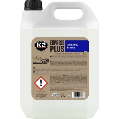 Abbildung von Autoshampoo K2 EXPRESS Plus Kanister 5 Liter Wachs Duft Lemon Auto Waschmittel
