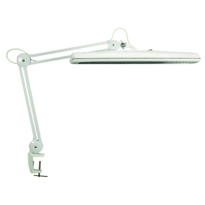 Abbildung von Maul Arbeitsplatzleuchte MAULatelier Blendfreie Klemmleuchte Schreibtischlampe mit Lux 2800, 1200 Lumen und 6500 Kelvin Tageslichtlampe für Büro, Modellbau, Werkstatt Weiß