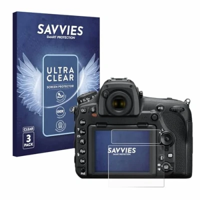 Abbildung von Savvies 6 Stück Schutzfolie für Nikon D850 Displayschutz Folie Ultra Transparent