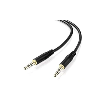 Abbildung von adaptare 1 m Stereo Aux Kabel 2 mal 3,5 mm Stecker Klinke vergoldet Audio