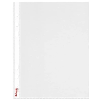 Abbildung von Leitz Esselte Prospekthüllen Set Standard Plus A5, 10 Stück, Farblos mit matter Oberfläche, Obere Öffnung, 0,085 mm PP Folie, 56121