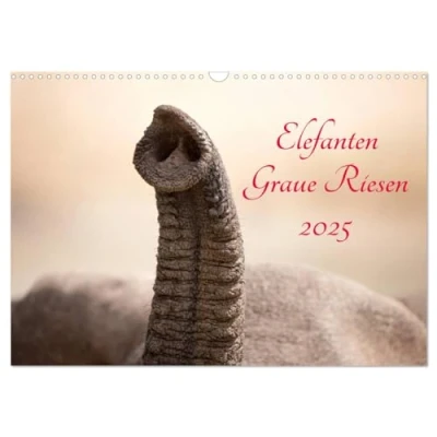 Abbildung von Elefanten Graue Riesen (Wandkalender 2025 DIN A3 quer), CALVENDO Monatskalender