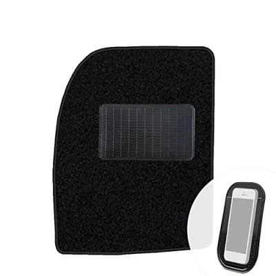 Abbildung von moto MOLTICO Fahrer Fußmatte Auto Velours Fahrerseite Autoteppiche Schwarz Fahrermatte 1 teilig passend für Ford Fiesta V Fusion 2002 2005