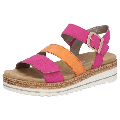 Abbildung von Remonte Plateausandalette, Damen, Größe: 36, Rosa Schuhe