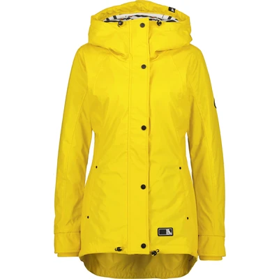 Abbildung von alife &amp; kickin Elmaak A Rainstyle Parka, Damen, Größe: Large, Citron