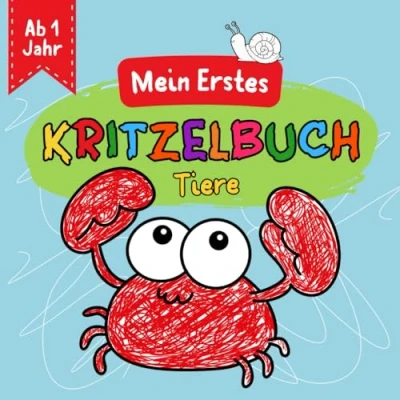 Abbildung von Mein erstes Tiere Kritzelbuch ab 1 Jahr: Tierisches Malbuch für Kleinkinder im Alter von Jahr, mit Tollen Tier Motiven zum Kritzeln und Ausmalen