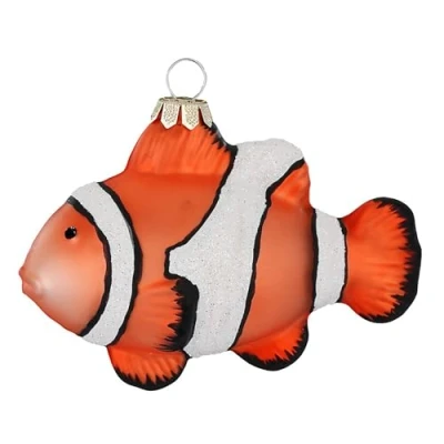 Abbildung von MAGIC by Inge Christbaumschmuck, Christbaumschmuck Glas 10,5cm Clownfisch Figur Orange