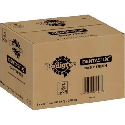 Abbildung von PEDIGREE Zahnpflege Kausnacks Denta Stix Daily Fresh Mega Pack Für mittelgroße Hunde 10 25kg (4x7 Stück) 720 g
