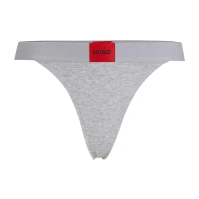 Abbildung von HUGO Label String, Damen, Größe: Large, Medium grey