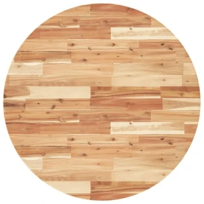 Abbildung von vidaXL Tischplatte, Holzplatte Rund, Massivholzplatte für Esstisch Bartisch Beistelltisch, Ersatztischplatte, Ø90x2cm Massivholz Akazie