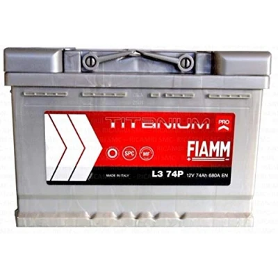 Abbildung von FIAMM Titanium L374 Autobatterie, 74 Ah 680 A, Pluspol rechts