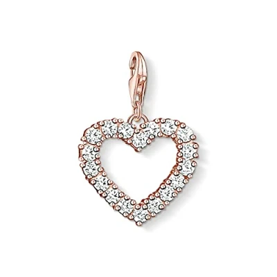 Abbildung von THOMAS SABO Damen Charm Anhänger Herz Club 925 Sterling Silber 1574 416 14