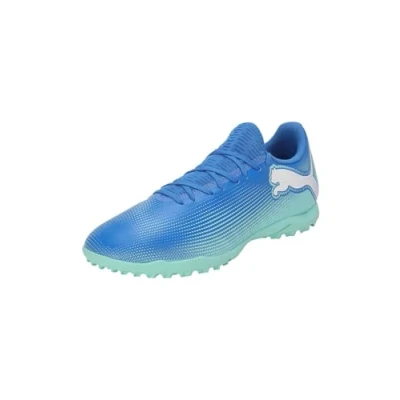 Abbildung von Puma Future 7 PLAY TT Fußballschuh Multinocken, Herren, Größe: 44, Hyperlink blue/mint/white Schuhe