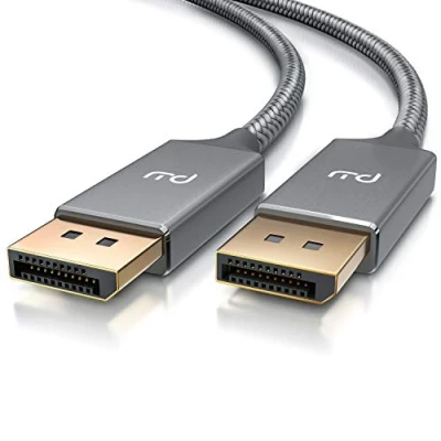 Abbildung von CSL 4K Displayport Kabel 3m auf DP 1.2 60Hz und 2K 144Hz Bandbreite von bis zu 21,6 Gbit s Verbindungskabel für Monitor Grafikkarte PC Notebook Beamer