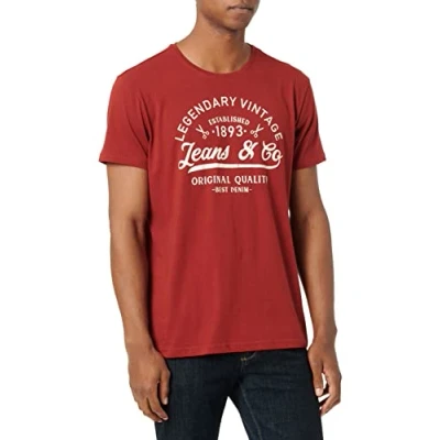 Abbildung von riverso T Shirt Herren Printshirt RIVLeon Regular Fit (1 tlg) Kurzarm Tee mit Rundhalsausschnitt aus 100% Baumwolle