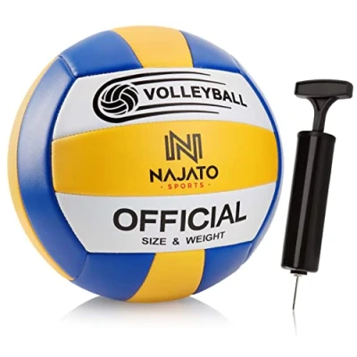 Abbildung von NAJATO Sports Volleyball Langlebiger Beachvolleyball inkl. Ballpumpe Für den Outdoor &amp; Indoor Bereich