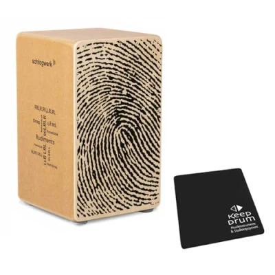 Abbildung von Schlagwerk CP82 Cajon Rudiments Fingerprint + keepdrum Sitzpad