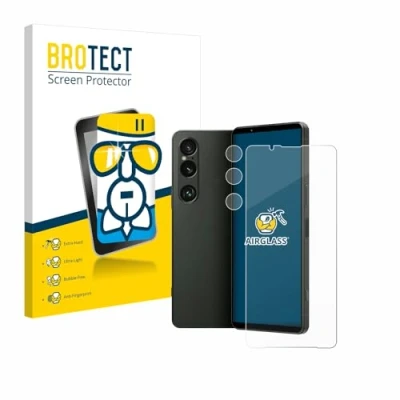 Abbildung von BROTECT Schutzglas für Sony Xperia 1 VI (Display+Kamera) Schutzfolie Panzer Folie Glas [Extrem Kratzfest 9H, Anti Fingerprint, Ultra Transparent]