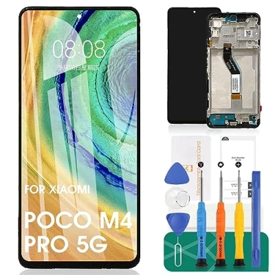 Abbildung von Für Xiaomi Poco M4 Pro 5G LCD Bildschirm Redmi Note 11T Display 11S Touch 11 China Digitizer Montage Reparatur Kits(Schwarz)