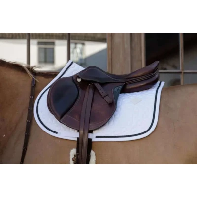 Abbildung von Kentucky Schabracke Glitter Rope Springen Weiß/Schwarz Warmblut