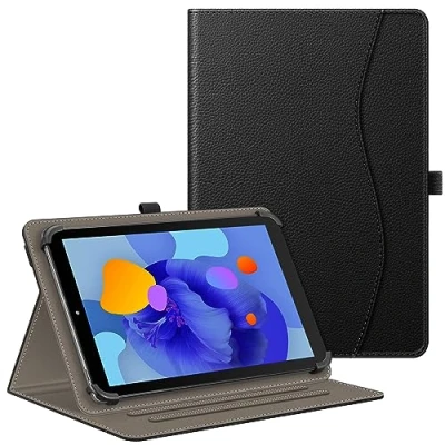 Abbildung von Fintie Tablet Universal Hülle für Blackview Tab90 11 Zoll/Tab 70/Tab 80 10&quot;, TECLAST M50HD 2024, SGIN/HotLight/DOOGEE/Lville 10.1 Zoll, Multi Winkel 9 Zoll Tablet, Schwarz