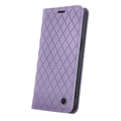 Abbildung von maxlife Hülle für iPhone 16 6,1 Zoll Lila Klapphülle mit Kartenfach und Geldbörsenfunktion Handyhülle Ständerfunktion Premium Lederimitat Case