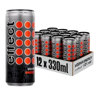 Abbildung von effect Vodka &amp; Energy, Premix in der Dose 10% Vol. (12 x 0.33l)