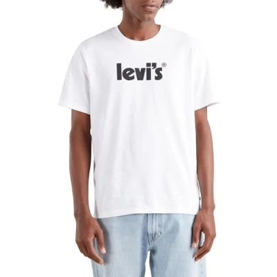 Abbildung von Levi&#039;s Tshirt print, Herren, Größe: Small, Poster white