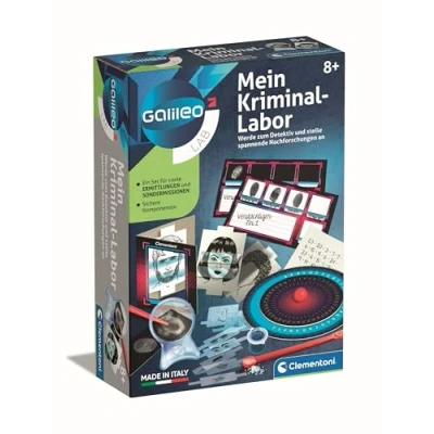 Abbildung von Clementoni® Experimentierkasten Galileo, Mein Kriminal Labor, Made in Europe