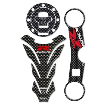 Abbildung von labelbike 3D Aufkleber Kit GSX R Protektoren Motorrad kompatibel mit Suzuki 750 1000 GSXR 2000 2002