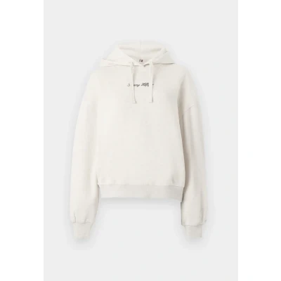 Abbildung von Tommy Hilfiger Classic Script Hoodie Sweatshirt, Damen, Größe: Large, Heather oatmilk