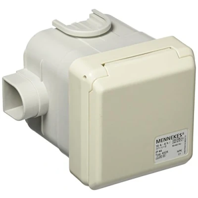 Abbildung von Mennekes 101100357 Basen in System cepex th, Steckdosen CEE, 400 V, 5060 Hz, 16 A, 5 polig, IP 44, 1 Stück