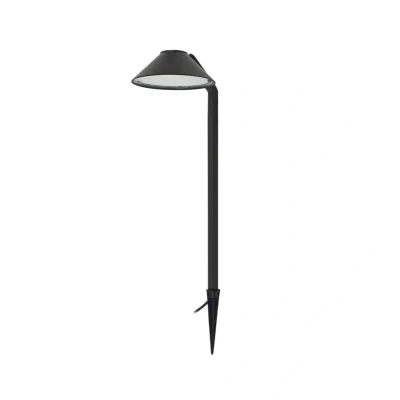 Abbildung von Lindby LED Erdspießleuchte Capelo, schwarz, Metall, 77cm