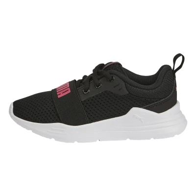 Abbildung von Puma Wired RUN Unisex Laufschuh Neutral für Kinder, Größe: 28, Black/sunset pink Schuhe