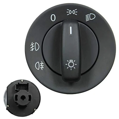 Abbildung von Lichtschalter Hauptlichtschalter Nebelscheinwerfer 1K0941431Q 5ND941431A Schwarz NEU