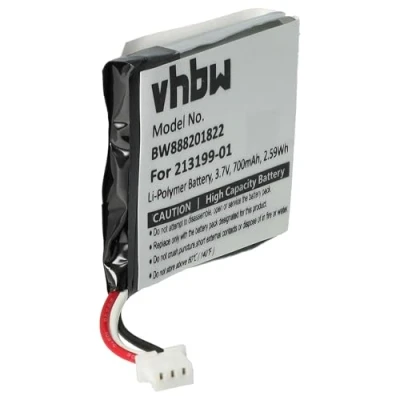 Abbildung von vhbw Akku kompatibel mit Plantronics Savi W8220, 8220 Wireless Headset Kopfhörer (700 mAh, 3,7 V, Li Polymer)