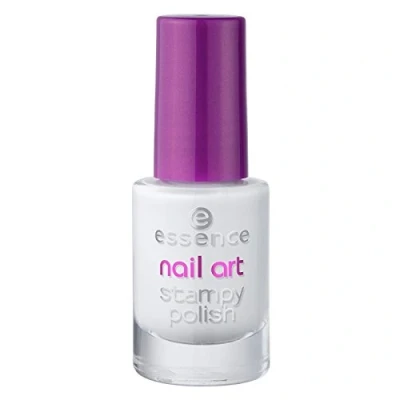 Abbildung von essence Nageldesign nail art stampy polish 01 stamp me! White