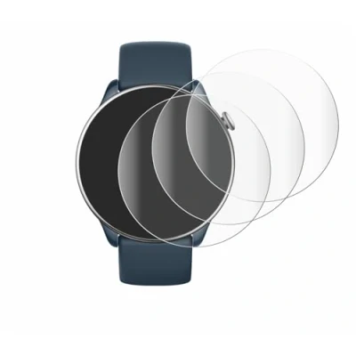 Abbildung von Savvies 4 Stück Full Screen Schutzfolie für Huami Amazfit GTR Mini Cover Displayschutz Folie [3D Curved, Transparent, Anti Fingerabdruck]